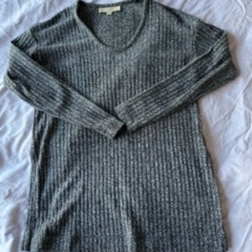 LOFT, Grey knit top, Size small